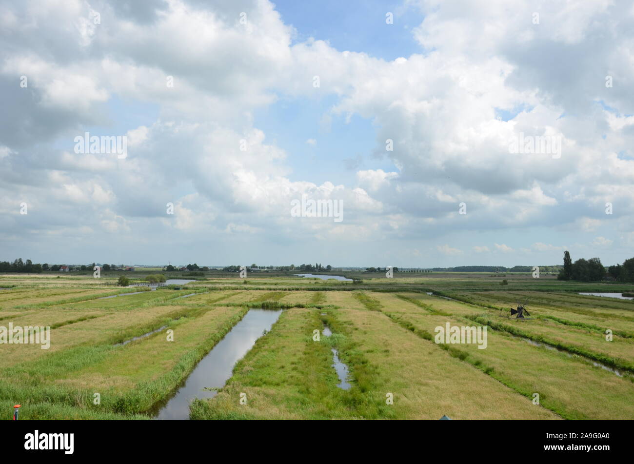 Paysage hollandais, Zaanse Schans Banque D'Images