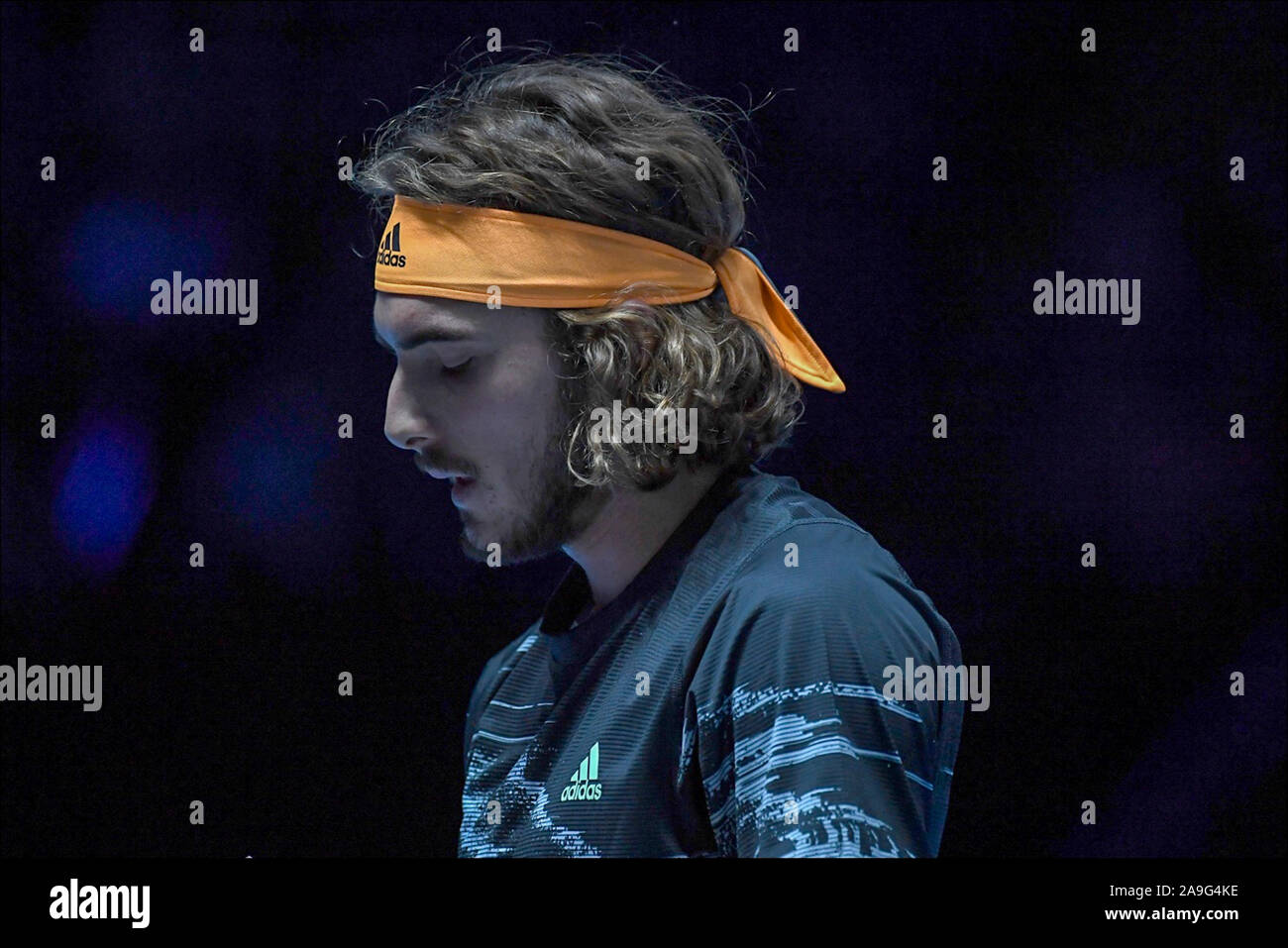 Roma, Italie, 15 Nov 2019, stefanos tsitsipas au cours de Nitto Final ATP Rafael Nadal vs Stefanos Tsitsipas - Internationaux de Tennis - Crédit : LPS/Roberto Zanettin/Alamy Live News Banque D'Images