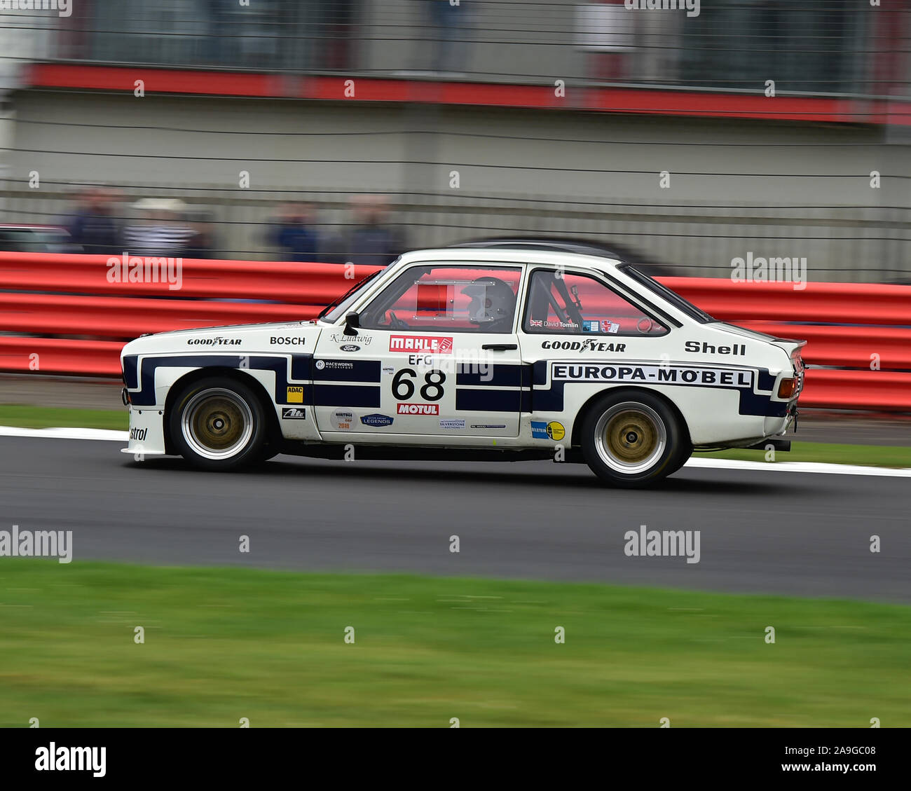 David Tomlin, Ford Escort RS 1800, Touring Car Challenge historique, 1966-1990, le Silverstone Classic, juillet 2019, Silverstone, Northamptonshire, Angleterre, Banque D'Images