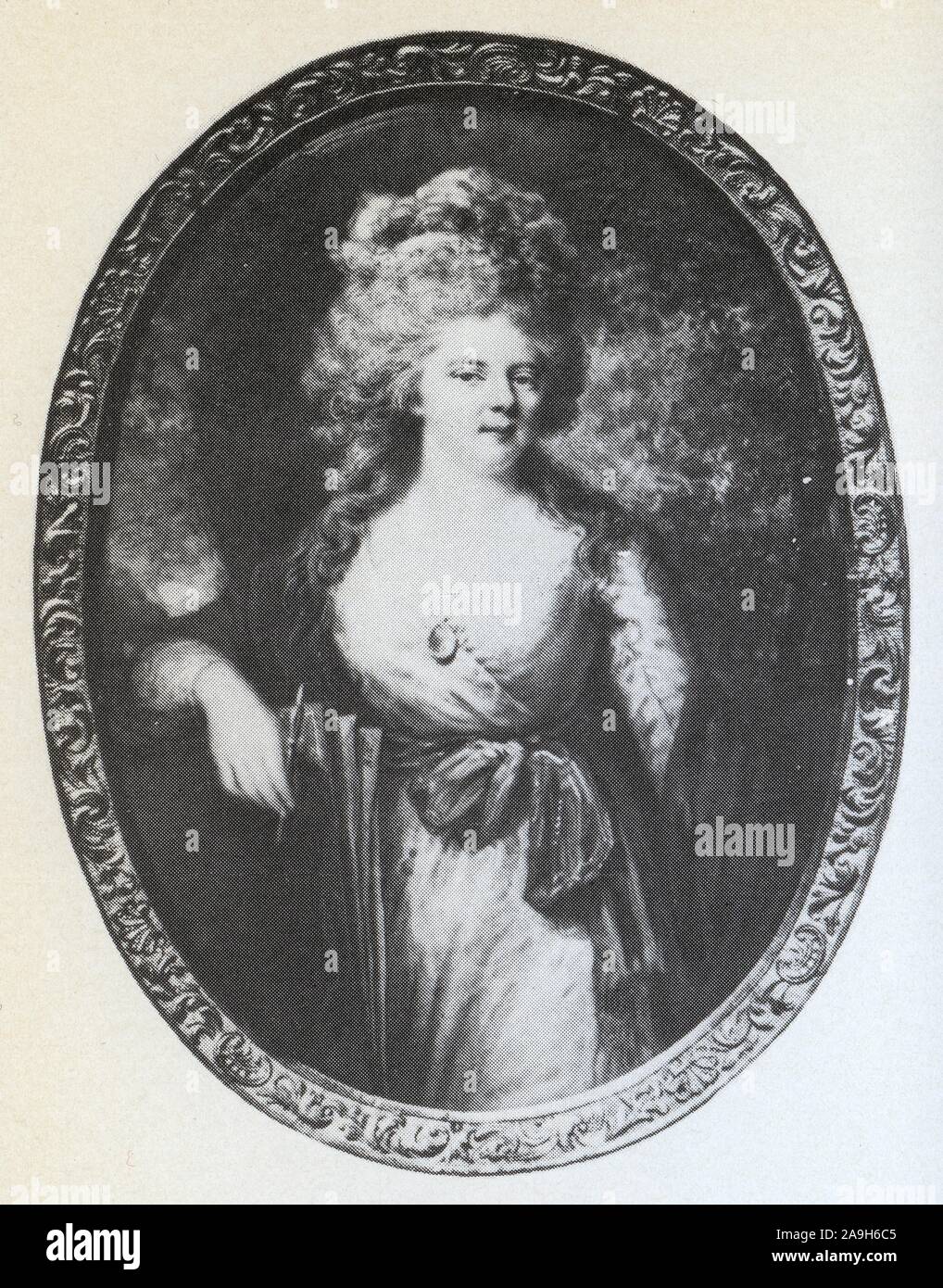L'impératrice douairière Marie Fedorovna, mère d'Alexandre Ier, par Ritt Banque D'Images