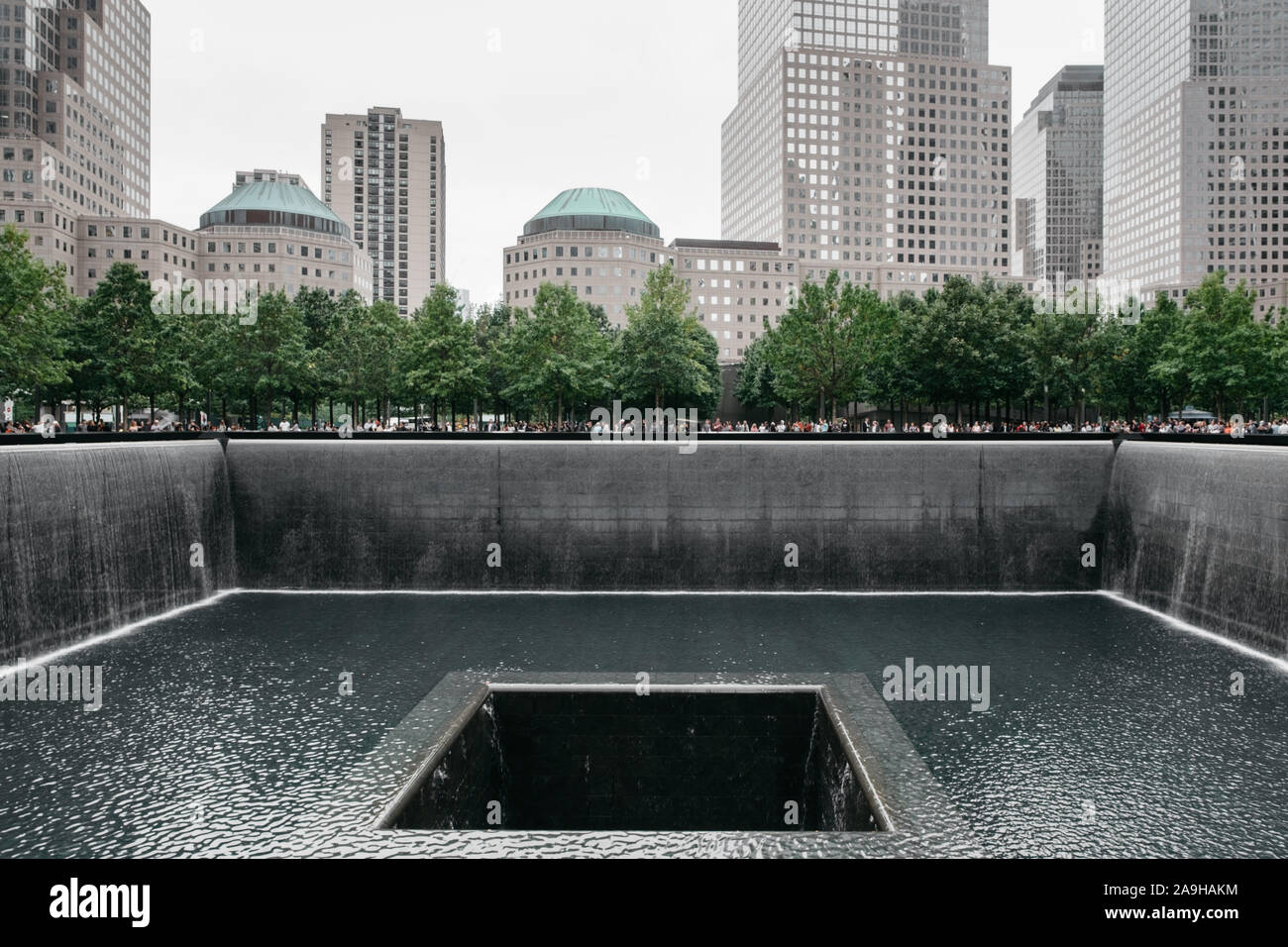 World Trade Center de New York, commémoratif du 11 septembre Banque D'Images