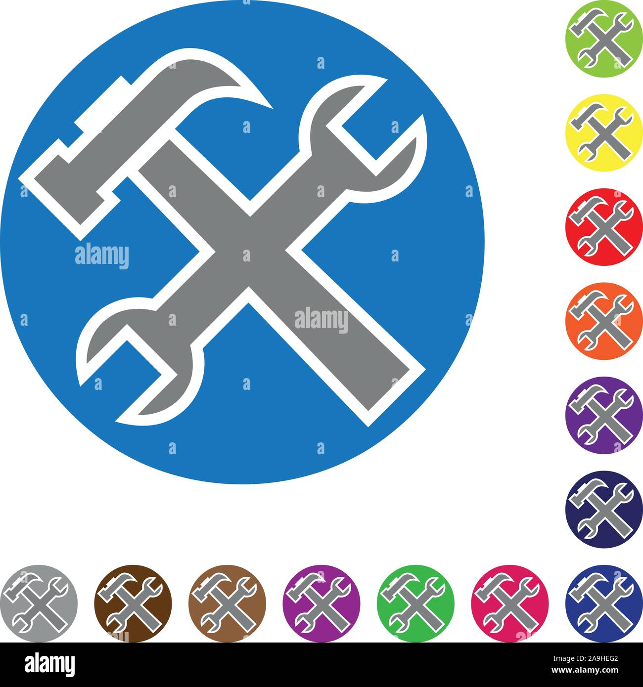 Mécanicien, outils, de l'industrie, de l'Emblème Illustration de Vecteur