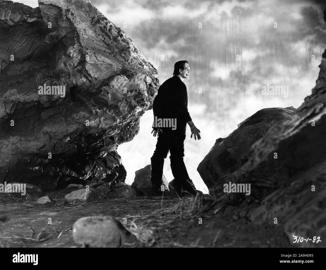 BORIS KARLOFF comme le monstre de Frankenstein de James Whale directeur ...
