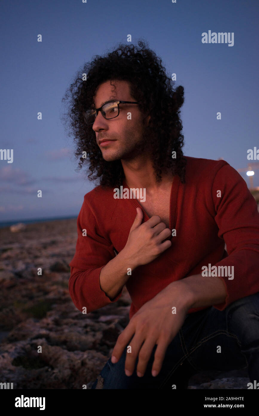 Portrait de jeune homme Latin Banque D'Images