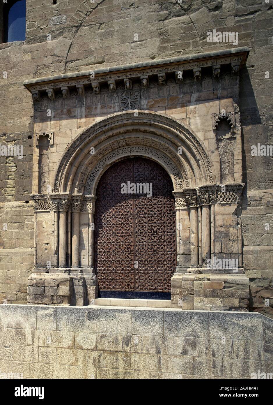 EXT-SANTA MARIA LA ANTIGUA- MANDADA CONSTRUIR EN 1203 POR EL OBISPO-GOMBALDO PUERTA DE LA ANUNCIATA. Emplacement : Catedral Vieja. L'ESPAGNE. Banque D'Images