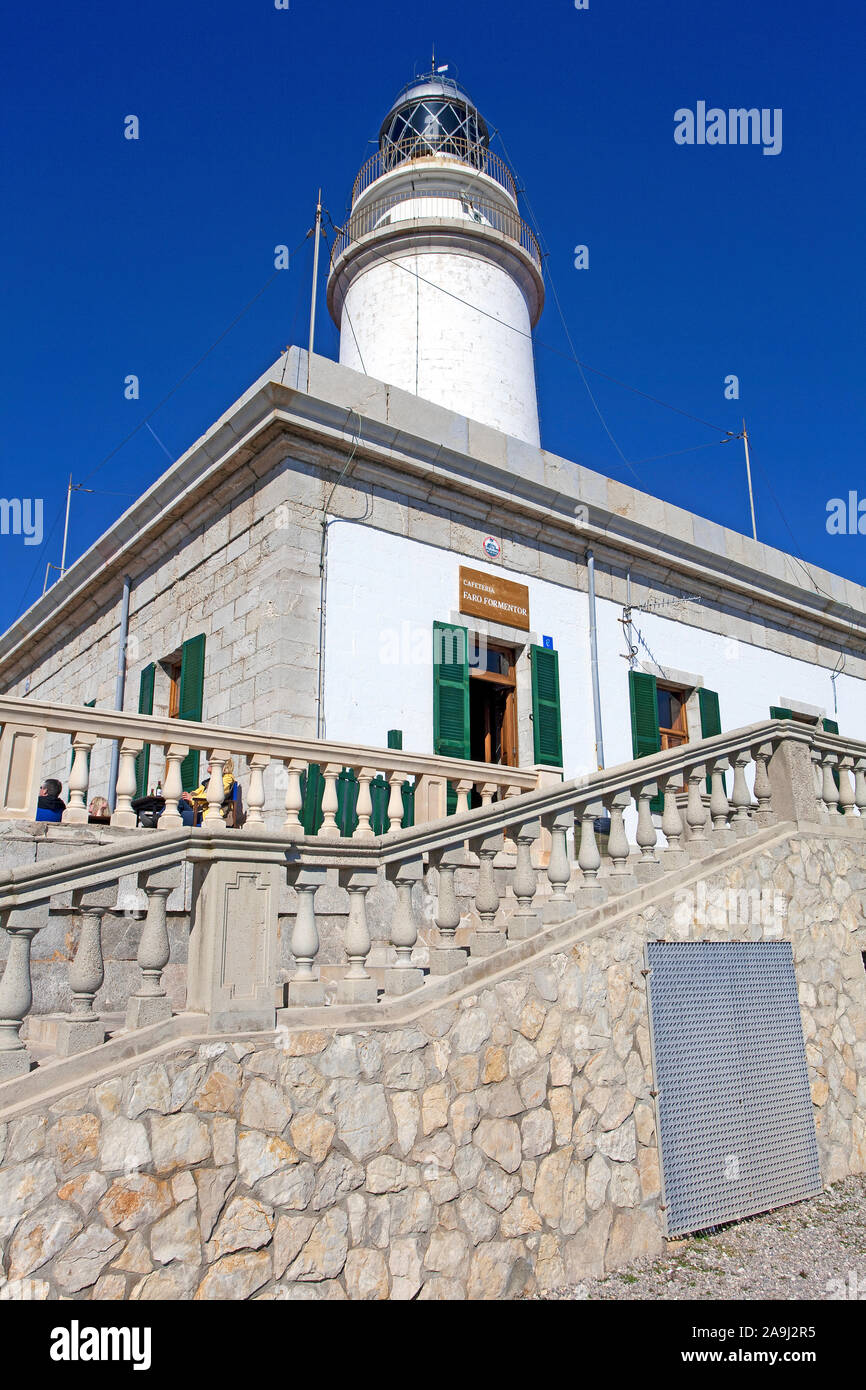 Phare du Cap de Formentor, Majorque, îles Baléares, Espagne Banque D'Images