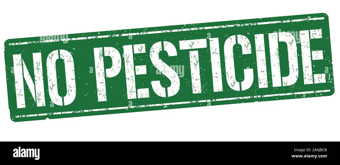 Aucun signe de pesticides ou apposer sur fond blanc, vector illustration Illustration de Vecteur