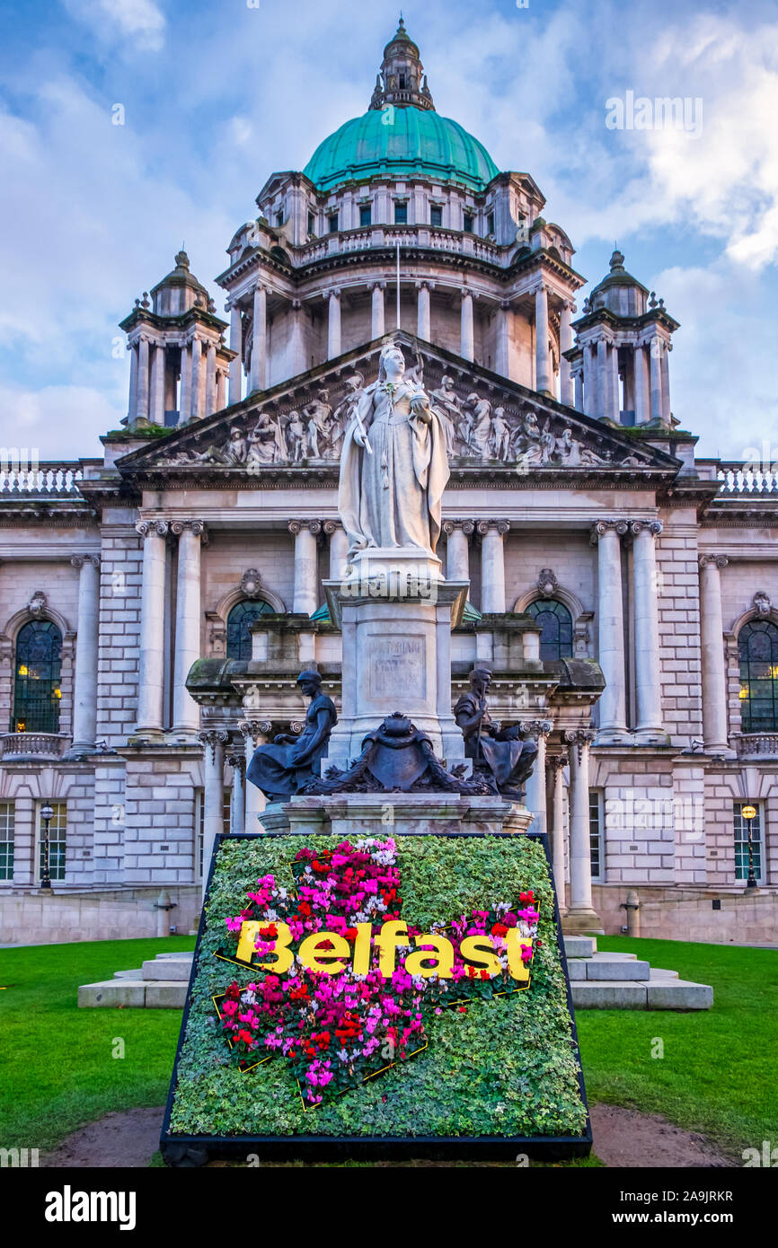 Belfast City Hall, Belfast, Irlande du Nord, Royaume-Uni Banque D'Images