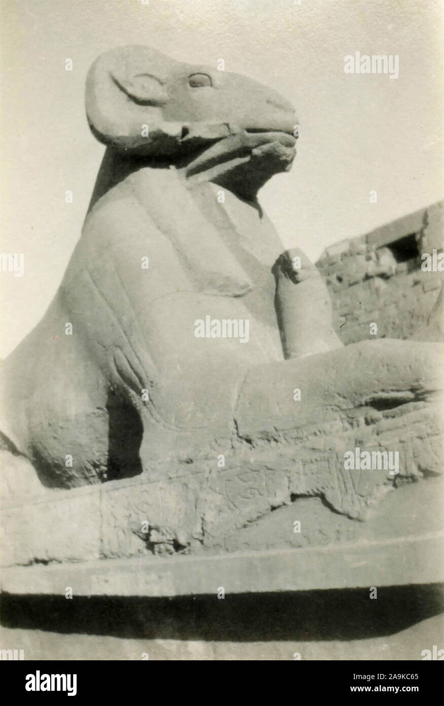 Ruines de Karnak, Egypte Banque D'Images