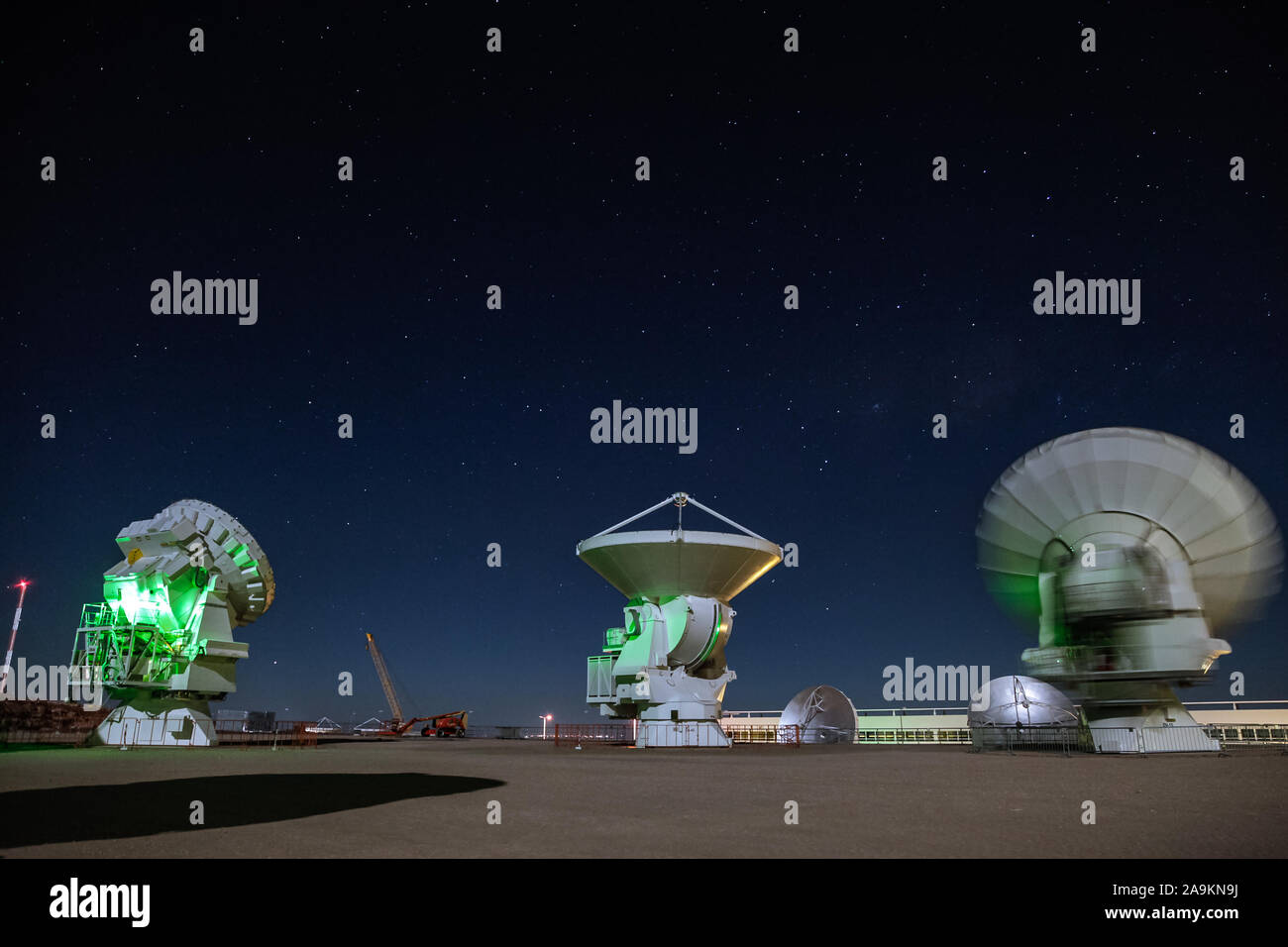 Radio Alma Observatory dans le désert d'Atacama, Chili Banque D'Images