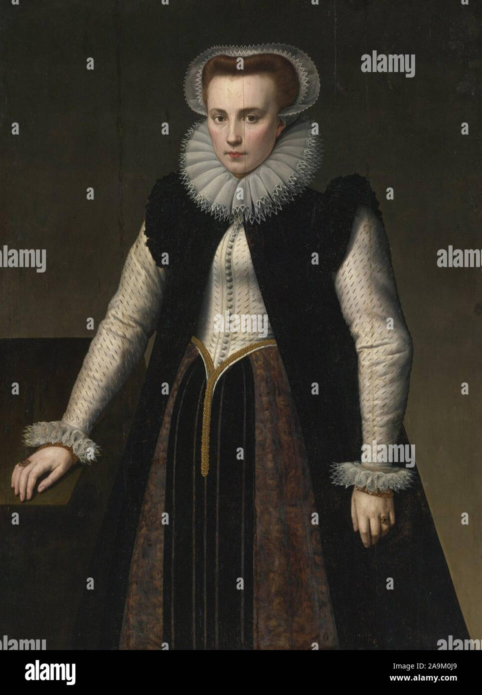 Portrait d'Elizabeth Bathory, la reine de sang royaume de Hongrie, monarchie des Habsbourg Banque D'Images