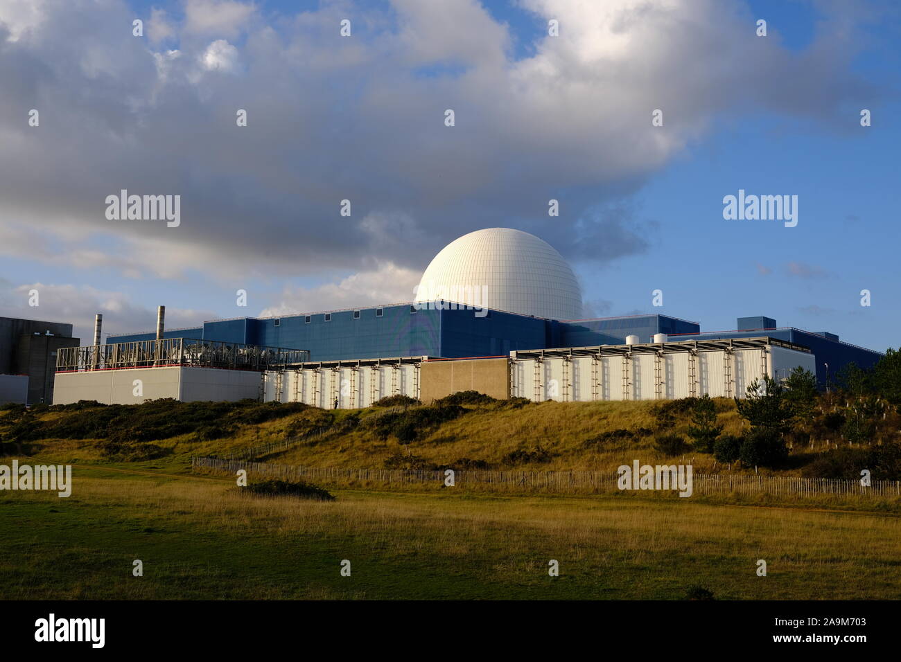 La centrale nucléaire de Sizewell B sur la côte du Suffolk au Royaume-Uni Banque D'Images