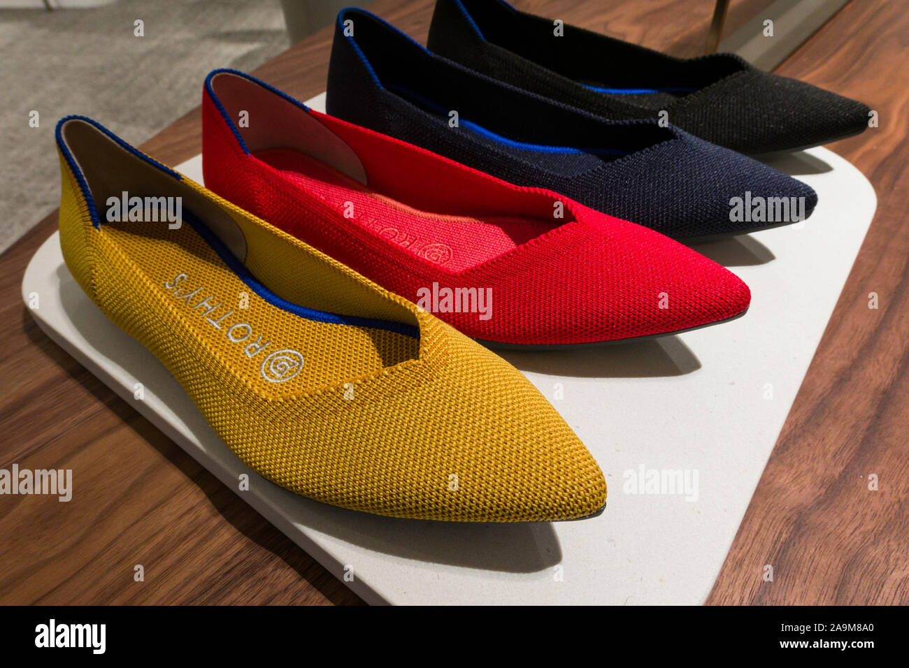Rothy chaussures l'affichage à l'Nordstrom flagship store à New York City, USA Banque D'Images