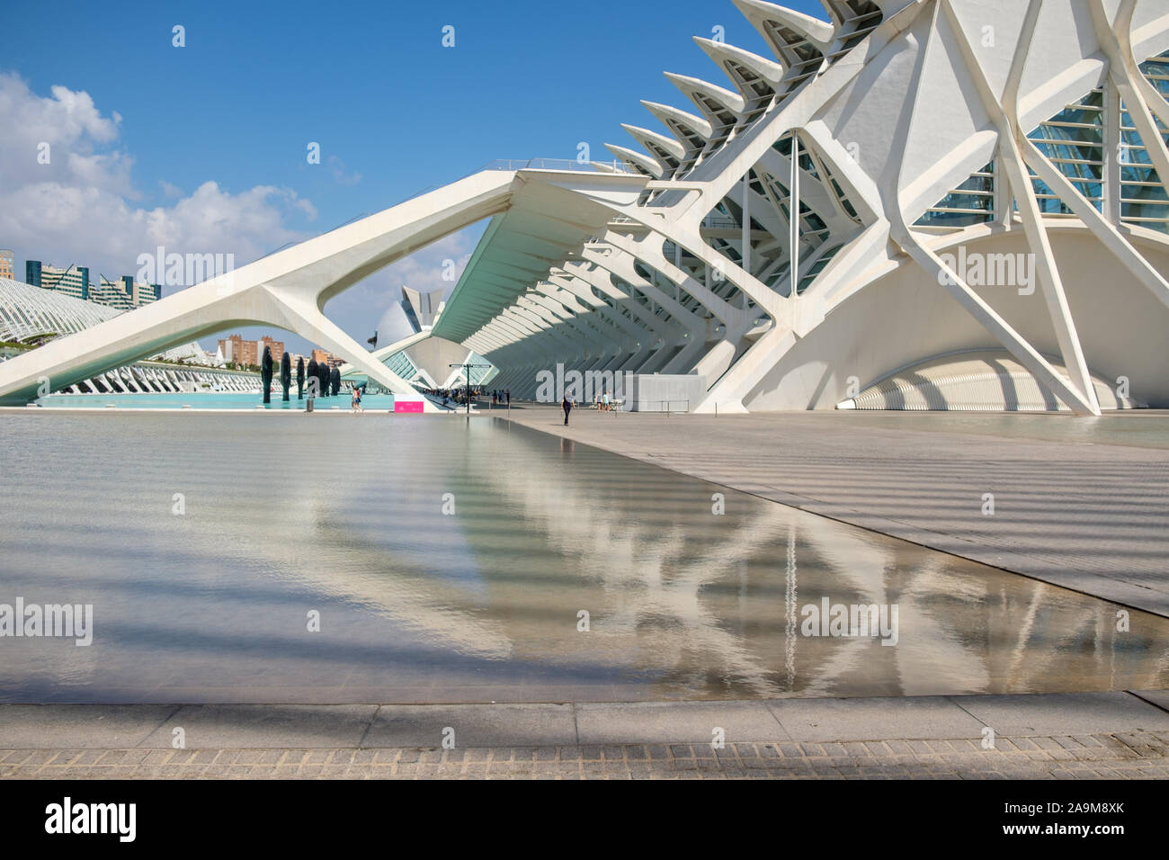 Museo de las Ciencias Príncipe Felipe (Musée des Sciences Prince Felipe), dans la Cité des Arts et des Sciences de Valence, Espagne Banque D'Images