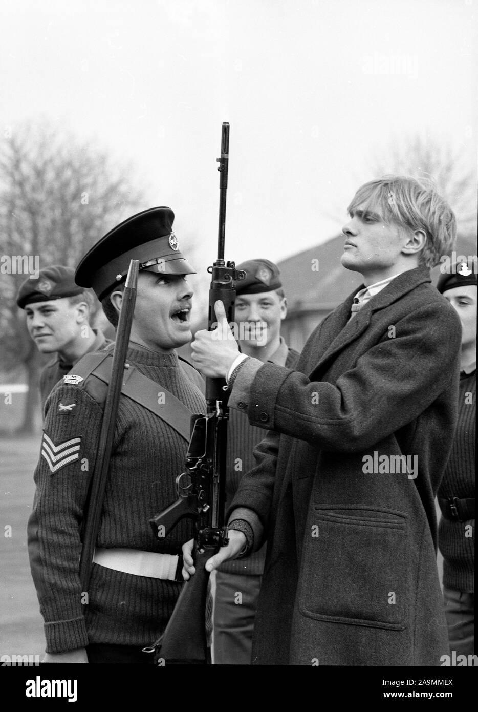 Image recrutement stéréotype King's Own Royal Border Regiment 1985 Banque D'Images