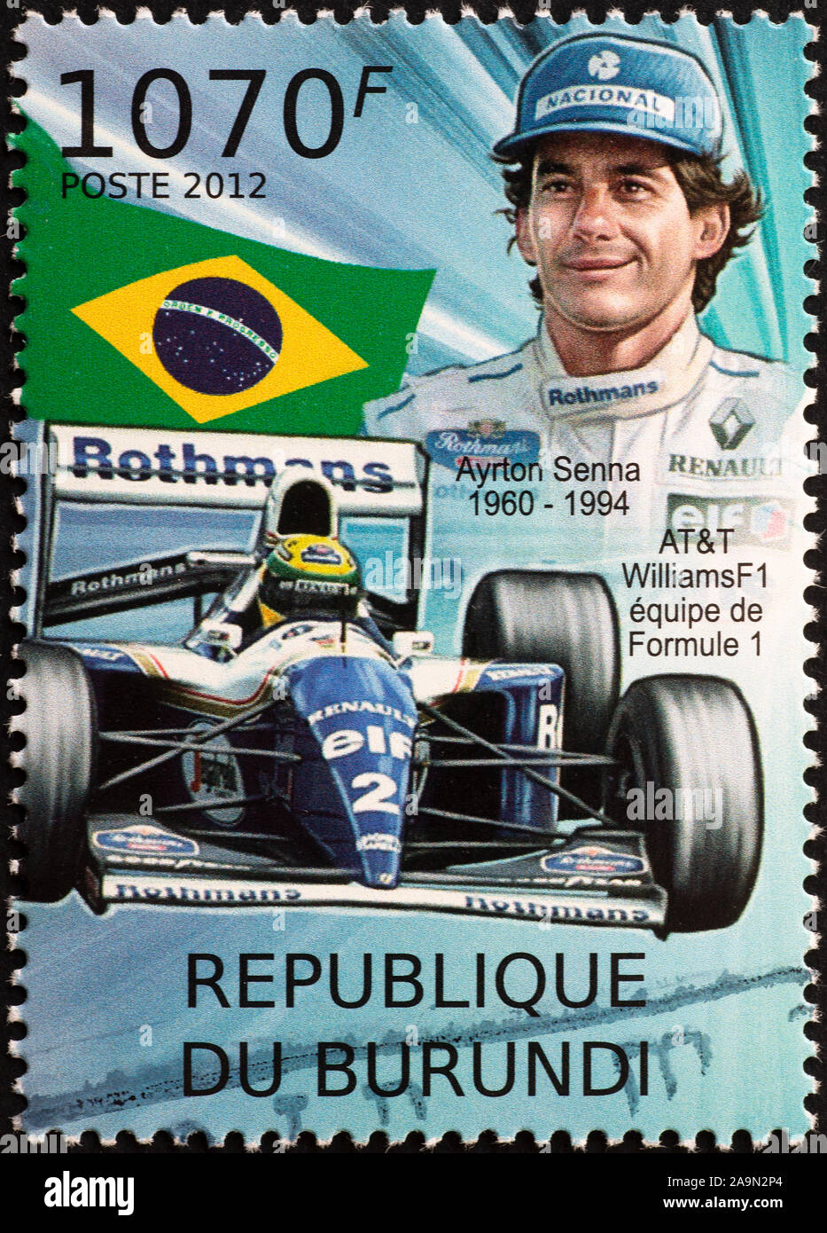 Carte Postale Ayrton Senna – Pilote De Formule 1 – Bon état