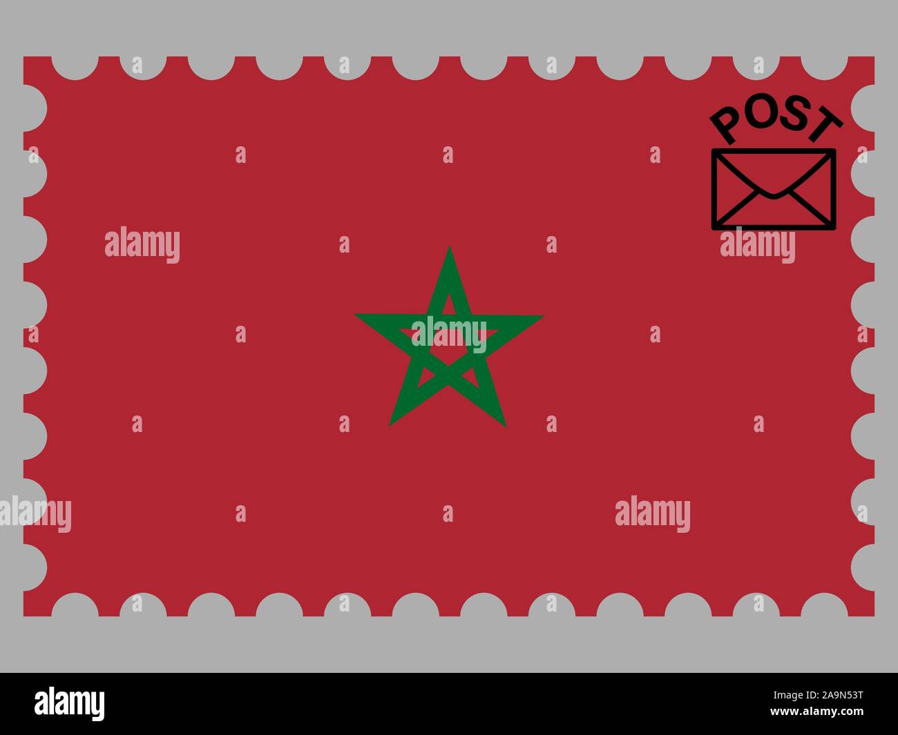 Drapeau national du Royaume du Maroc. Les couleurs d'origine et de proportion. Vector illustration eps10 simplement, en provenance de pays. Illustration de Vecteur