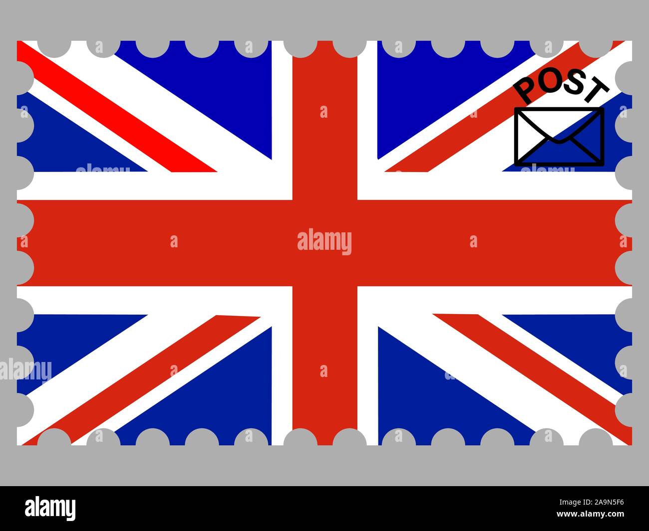 Beau drapeau national du Royaume-Uni de Grande-Bretagne et d'Irlande du Nord, couleurs d'origine et de proportion. Vector illustration simplement10 eps, bof Illustration de Vecteur