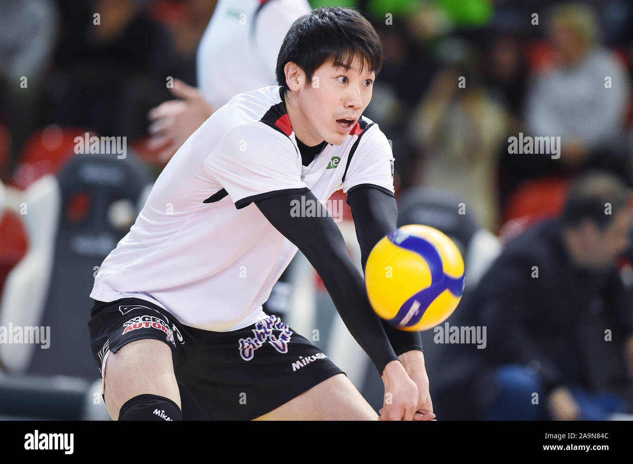 Padova, Italie. 14Th Nov, 2019. Yuki Ishikawa (Padoue), le 14 novembre 2019 - Volley-ball : Serie A match entre l'Kioene Padova 1-3 Sécurité Sir Kioene à Pérouse Conad Arena à Padoue, en Italie. Credit : Itaru Chiba/AFLO/Alamy Live News Banque D'Images