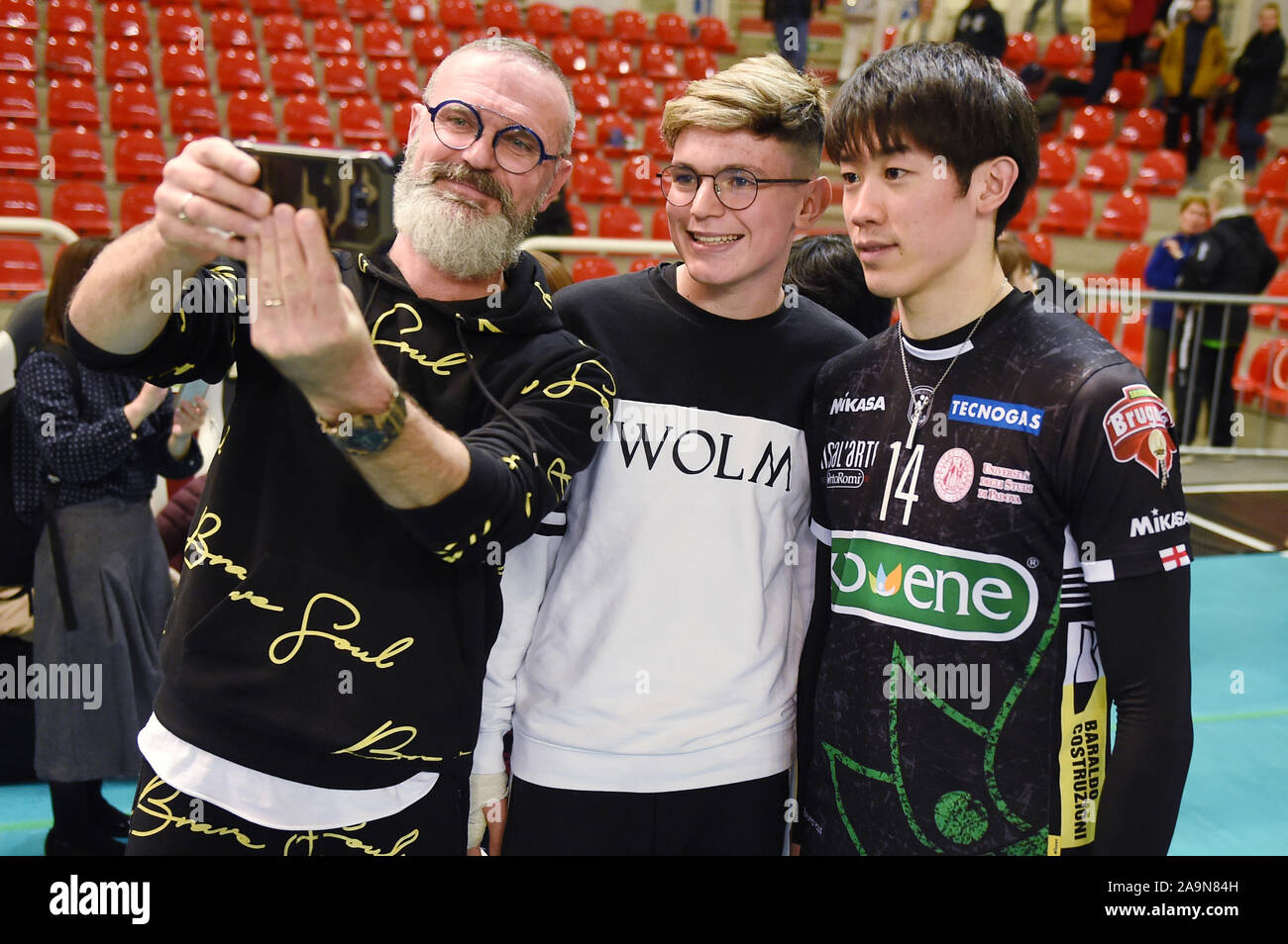 Padova, Italie. 14Th Nov, 2019. Yuki Ishikawa (Padoue), le 14 novembre 2019 - Volley-ball : Serie A match entre l'Kioene Padova 1-3 Sécurité Sir Kioene à Pérouse Conad Arena à Padoue, en Italie. Credit : Itaru Chiba/AFLO/Alamy Live News Banque D'Images