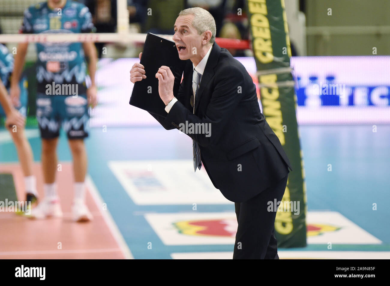 Padova, Italie. 14Th Nov, 2019. Yuki Ishikawa (Padoue), le 14 novembre 2019 - Volley-ball : Serie A match entre l'Kioene Padova 1-3 Sécurité Sir Kioene à Pérouse Conad Arena à Padoue, en Italie. Credit : Itaru Chiba/AFLO/Alamy Live News Banque D'Images