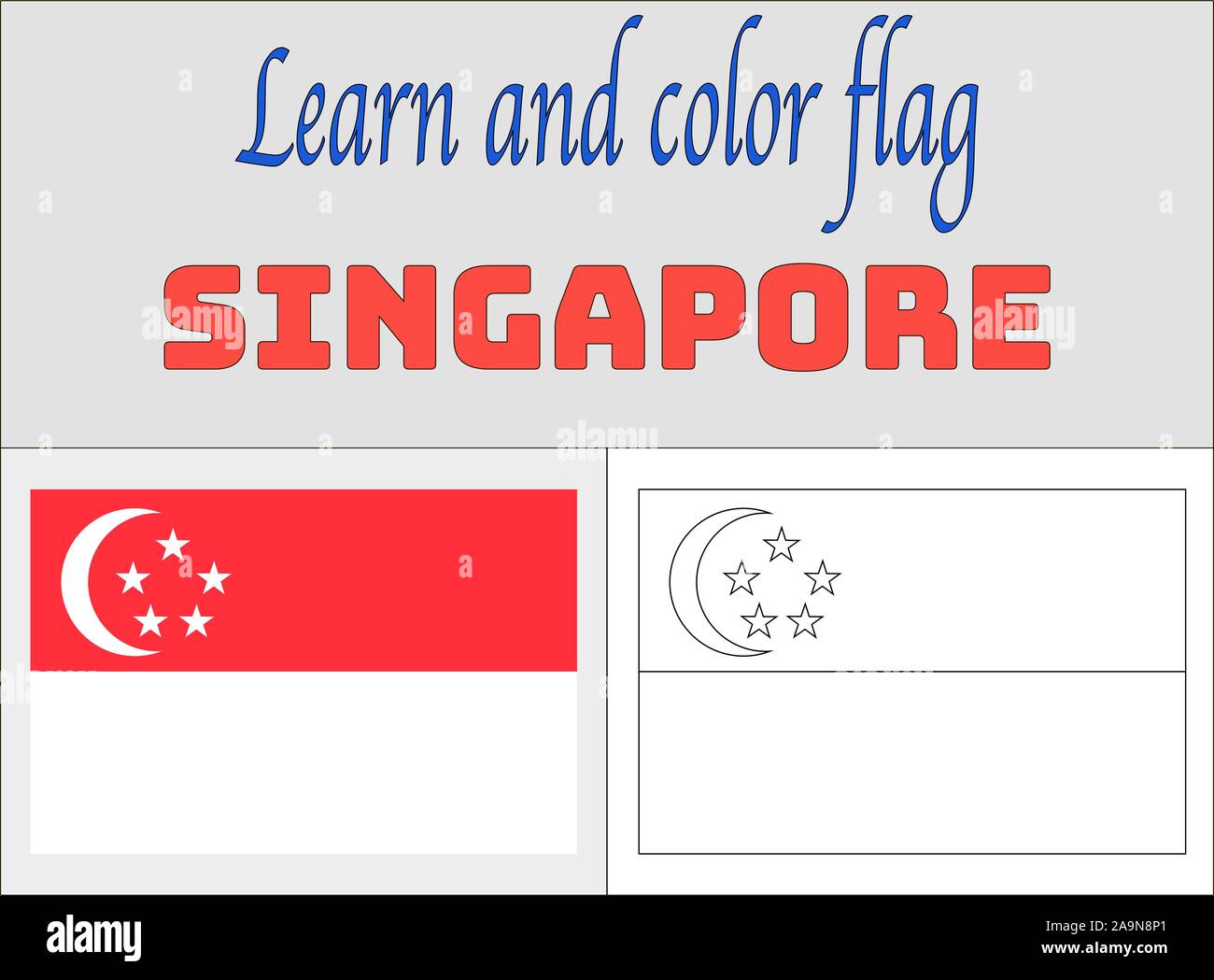 Pages de coloriage du drapeau national de l'éducation et l