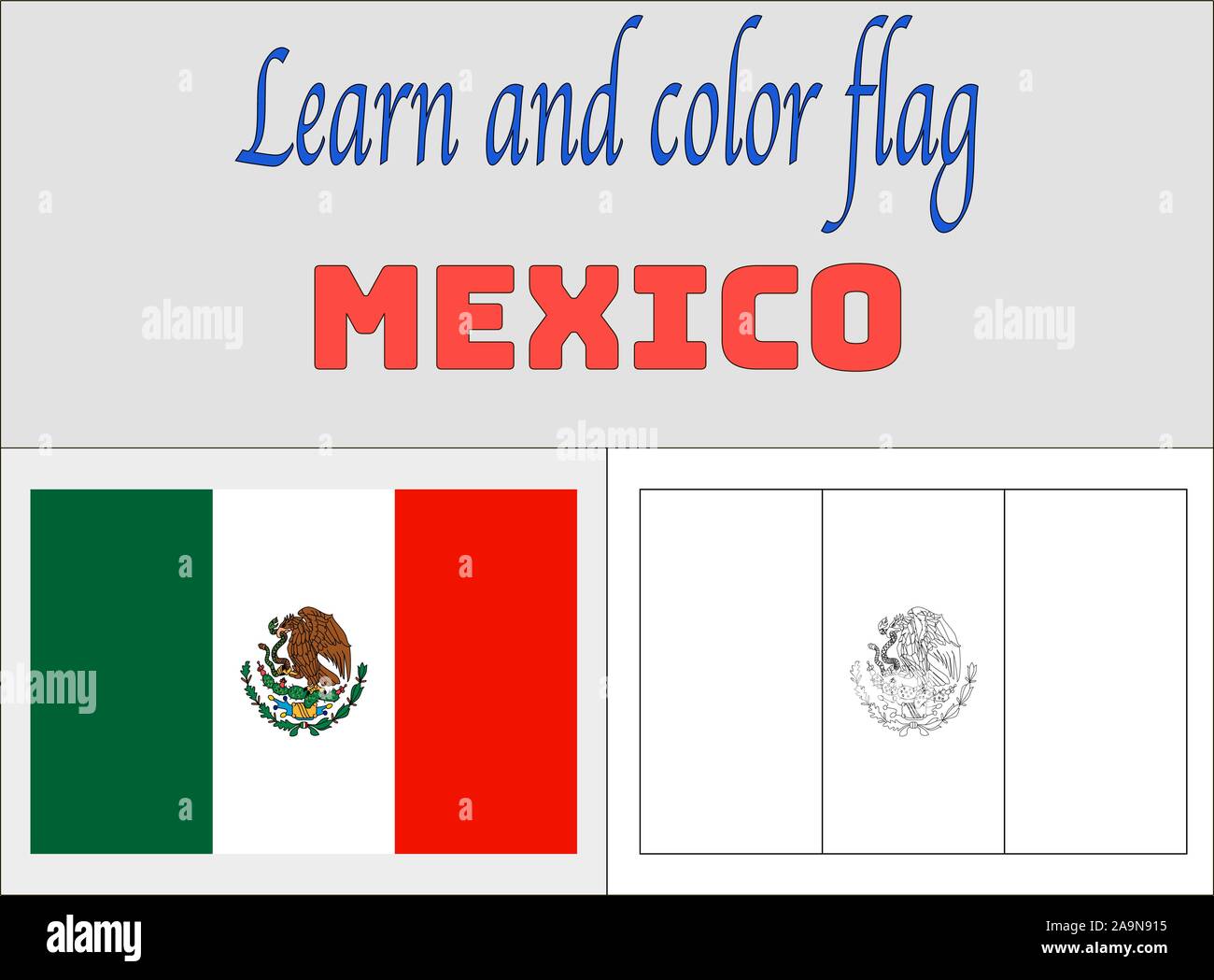 Pages de coloriage du drapeau national de l'éducation et l