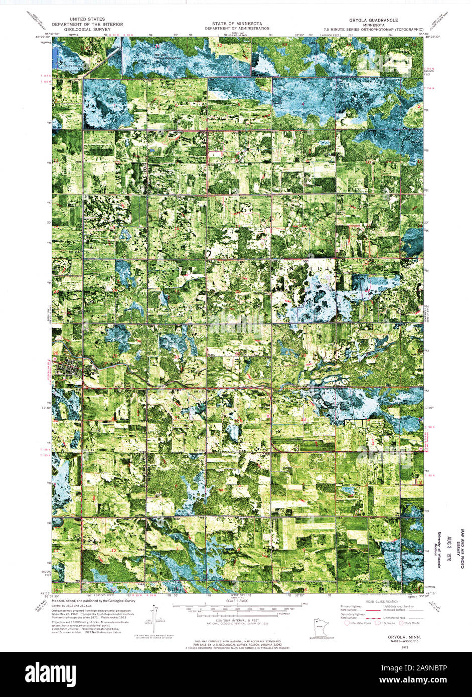 Carte de grygla minnesota Banque de photographies et d’images à haute