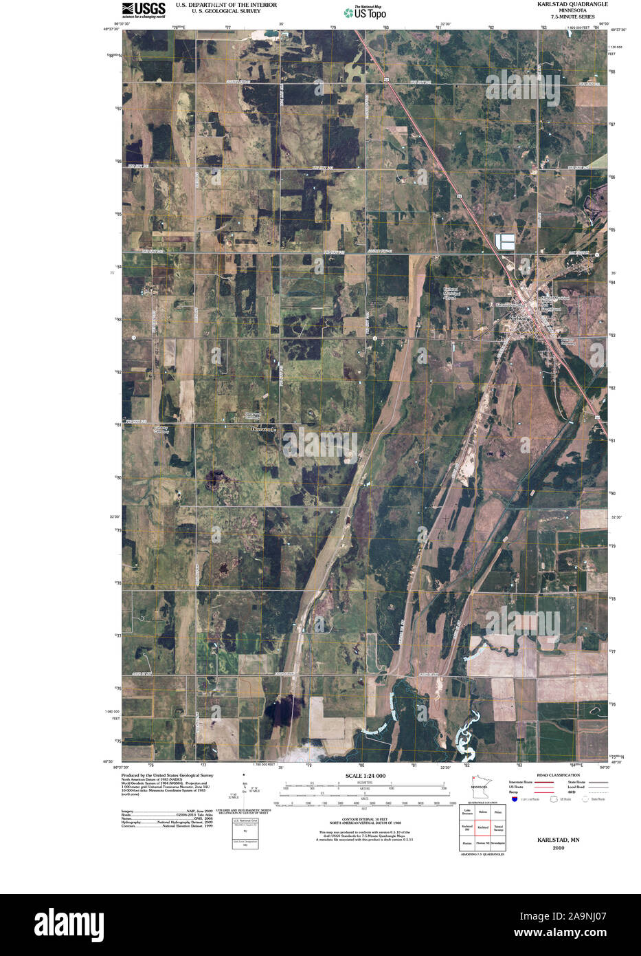 Carte du minnesota karlstad Banque de photographies et d’images à haute résolution Alamy
