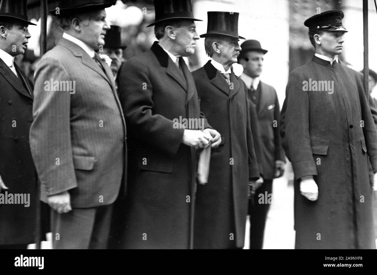 Début des années 1900, les politiciens américains - Le Président Woodrow Wilson Banque D'Images