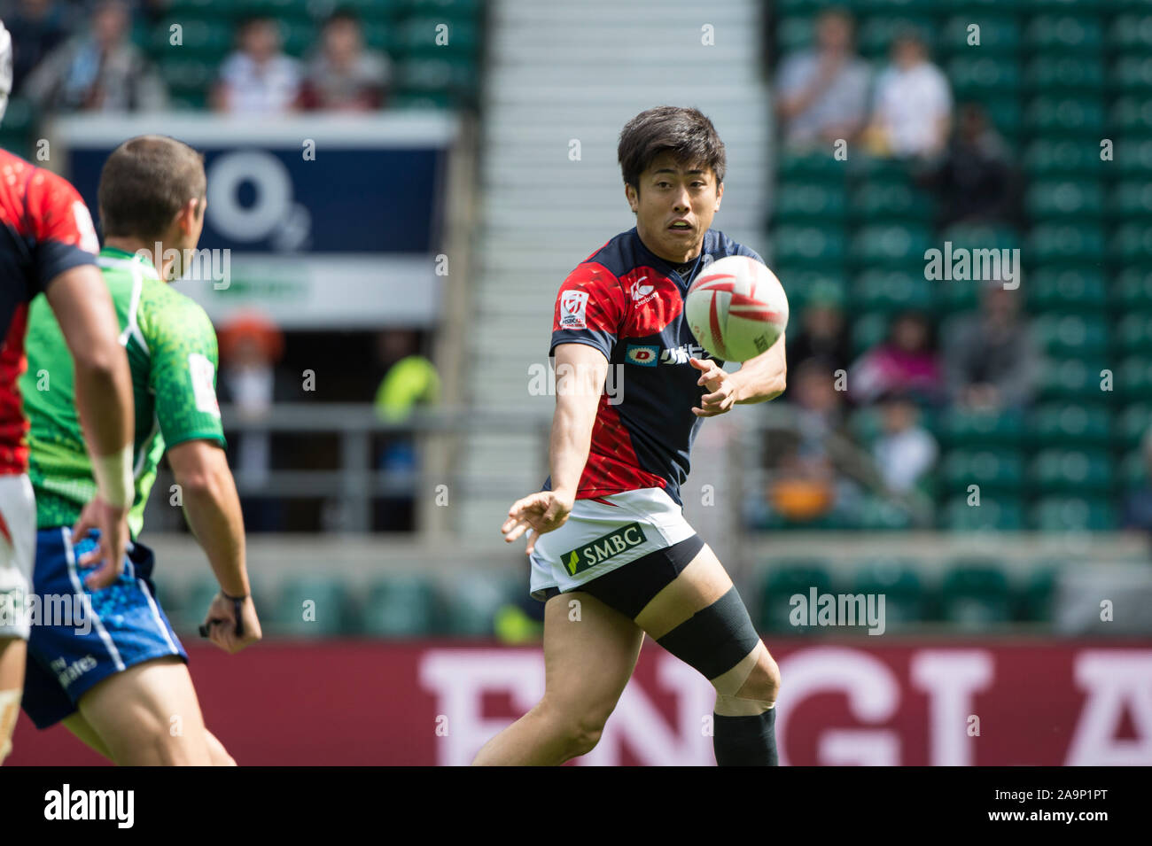 Twickenham, Surrey Royaume-Uni. Le Japonais Kosuke HASHIO, pendant le trophée Quart de finale. La France contre le Japon lors de la HSBC Londres '2017' de rugby à 7, le Dimanche 21/05/2017 RFU. Le stade de Twickenham, Angleterre [crédit obligatoire Peter SPURRIER/Intersport Images] Banque D'Images