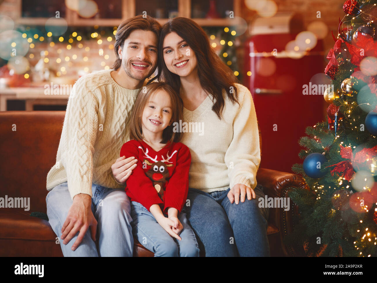 Se préparer pour la famille affectueuse fête du Nouvel An Banque D'Images