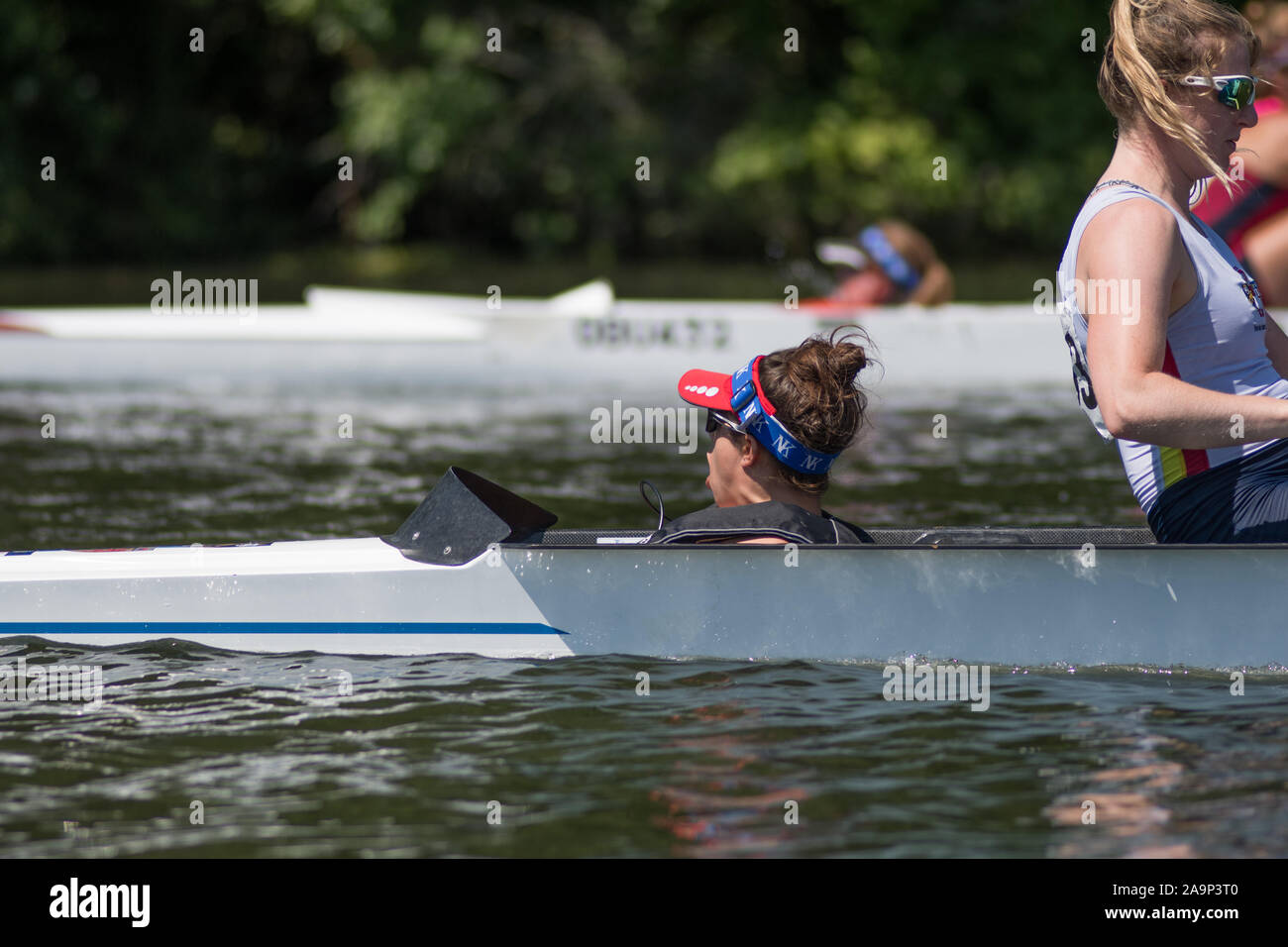 Henley. Berks, Royaume-Uni. JW4 +, la cox d'appels. 2017 la régate de Henley" des femmes. De l'aviron sur Henley, portée. Tamise. Samedi 17/06/2017 [crédit obligatoire Peter SPURRIER/Intersport Images] Banque D'Images