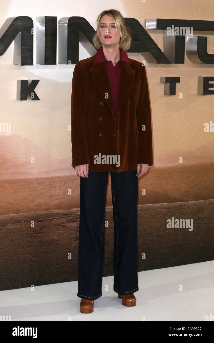 Terminator : Dark sort une séance tenue à l'hotel Mandarin Oriental, Knightsbridge avec : Mackenzie Davis Où : London, Royaume-Uni Quand : 17 Oct 2019 Crédit : Mario Mitsis/WENN.com Banque D'Images