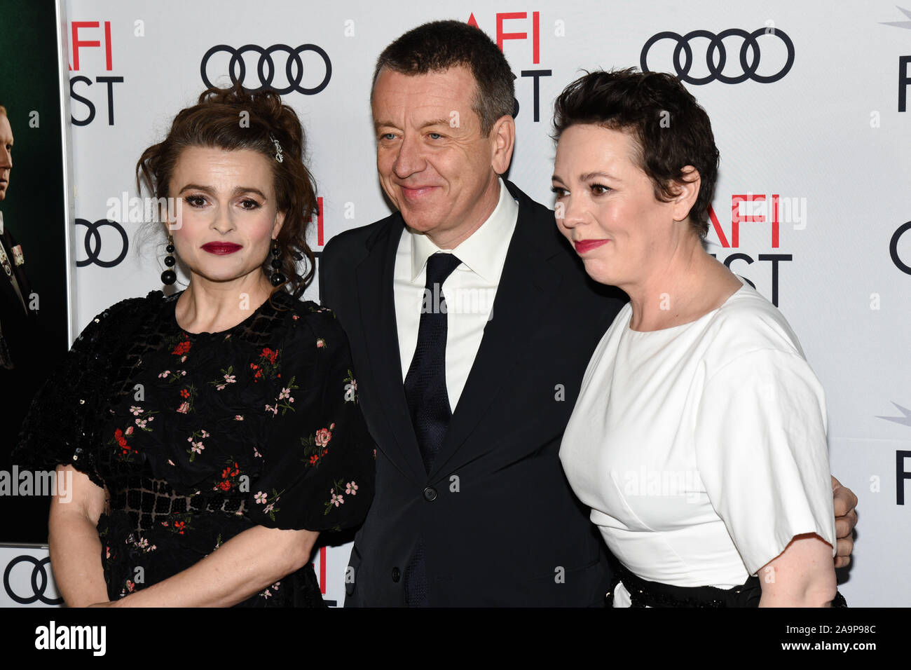 16 novembre 2019, Théâtre chinois de Grauman, Hollywood, Californie : Helena Bonham Carter et Peter Morgan, Olivia Colman occupe le festival de 2019 présenté par Audi â€" ''Couronne'' Premiere. (Crédit Image : © ZUMA/Bennight Billy sur le fil) Banque D'Images