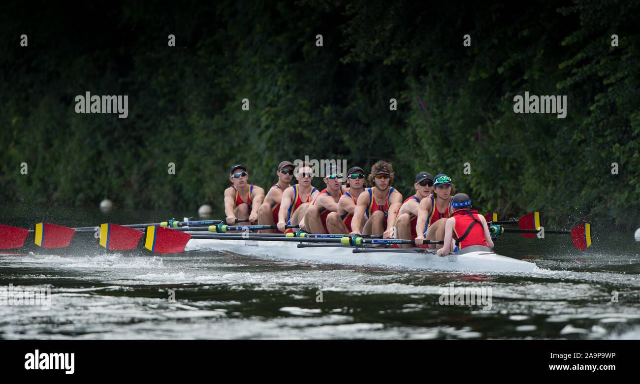 Henley-on-Thames. United Kingdom. La princesse Elizabeth Challenge Cup. Le Scotch College de Melbourne, AUS. 2017 Royal Henley Regatta Henley, atteindre, Tamise. 16:01:08 Saturday 01/07/2017 [crédit obligatoire. Peter SPURRIER/Intersport Images. Banque D'Images