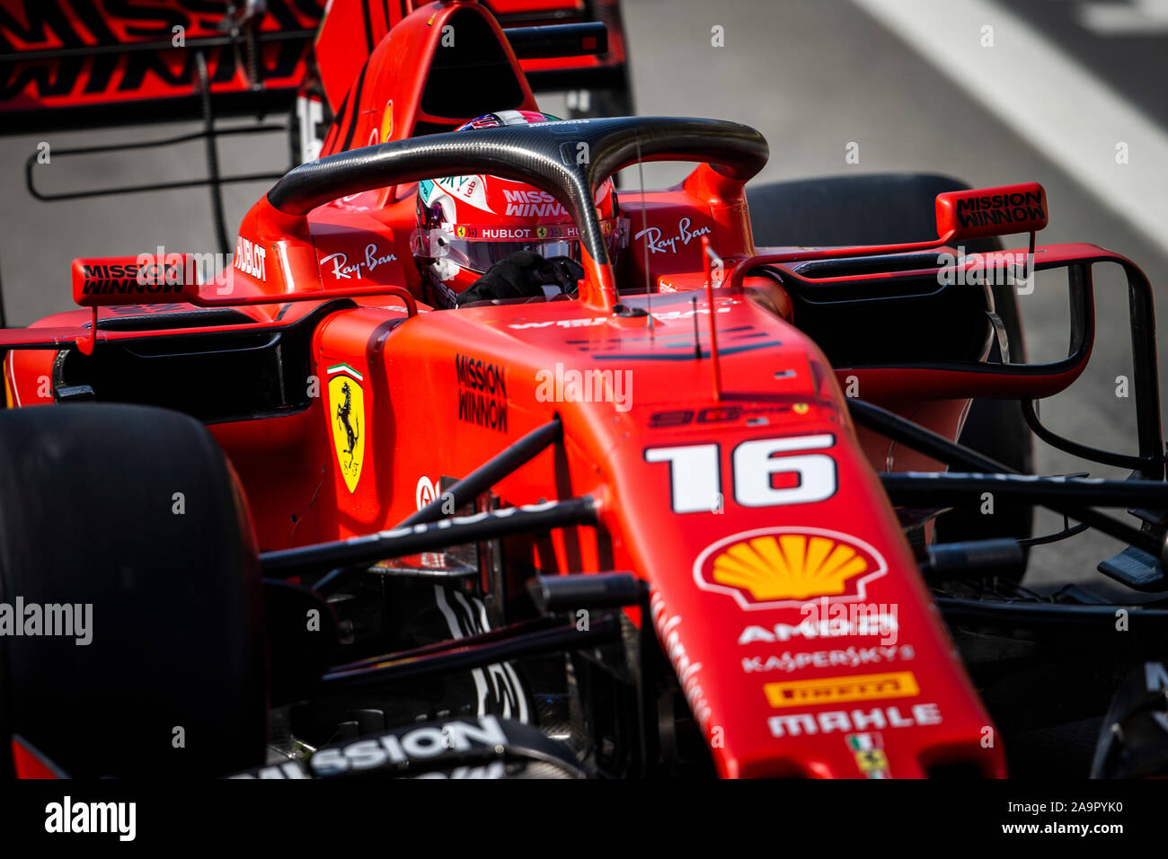 Sao Paulo, Brésil. 16 Nov, 2019. 16 Charles LECLERC (AGC), la Scuderia Ferrari SF90, au cours de l'action du Championnat du Monde de Formule 1 2019, le Grand Prix du Brésil à partir du 15 au 17 novembre à Sao Paulo, Brésil - | Conditions de crédit dans le monde entier : dpa/Alamy Live News Banque D'Images