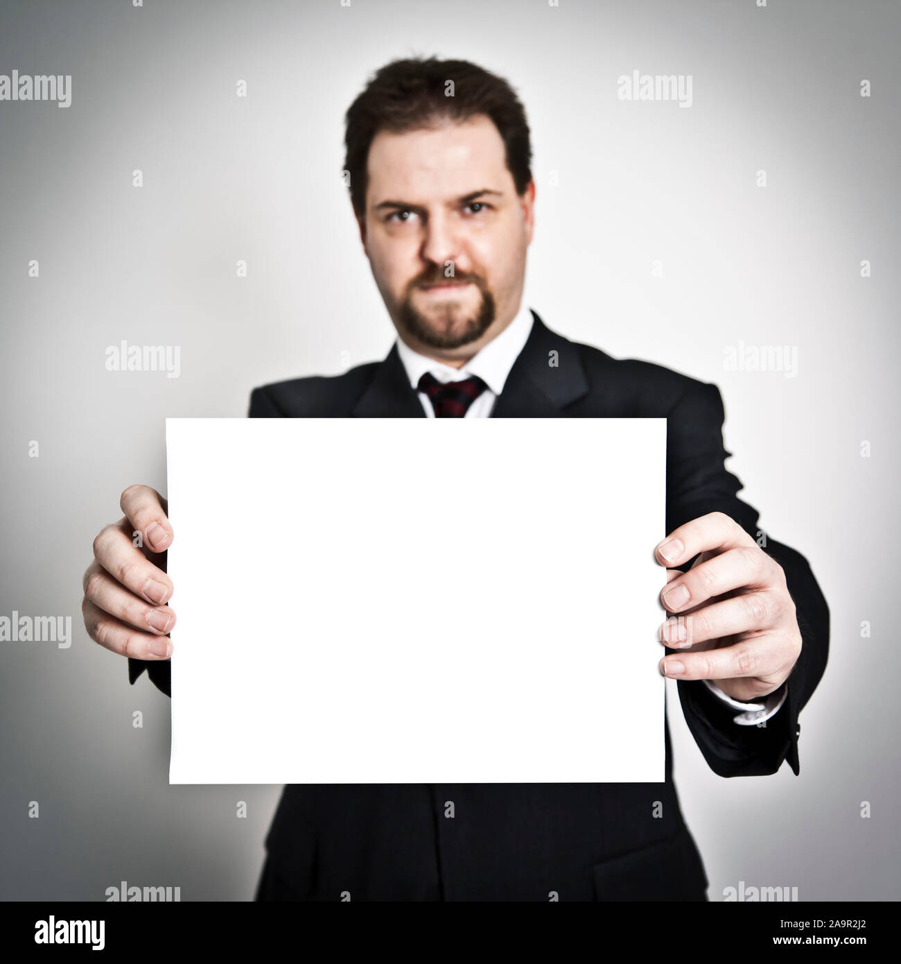 Un beau jeune homme avec une barbiche beard, papier, Modelrelease montre Banque D'Images