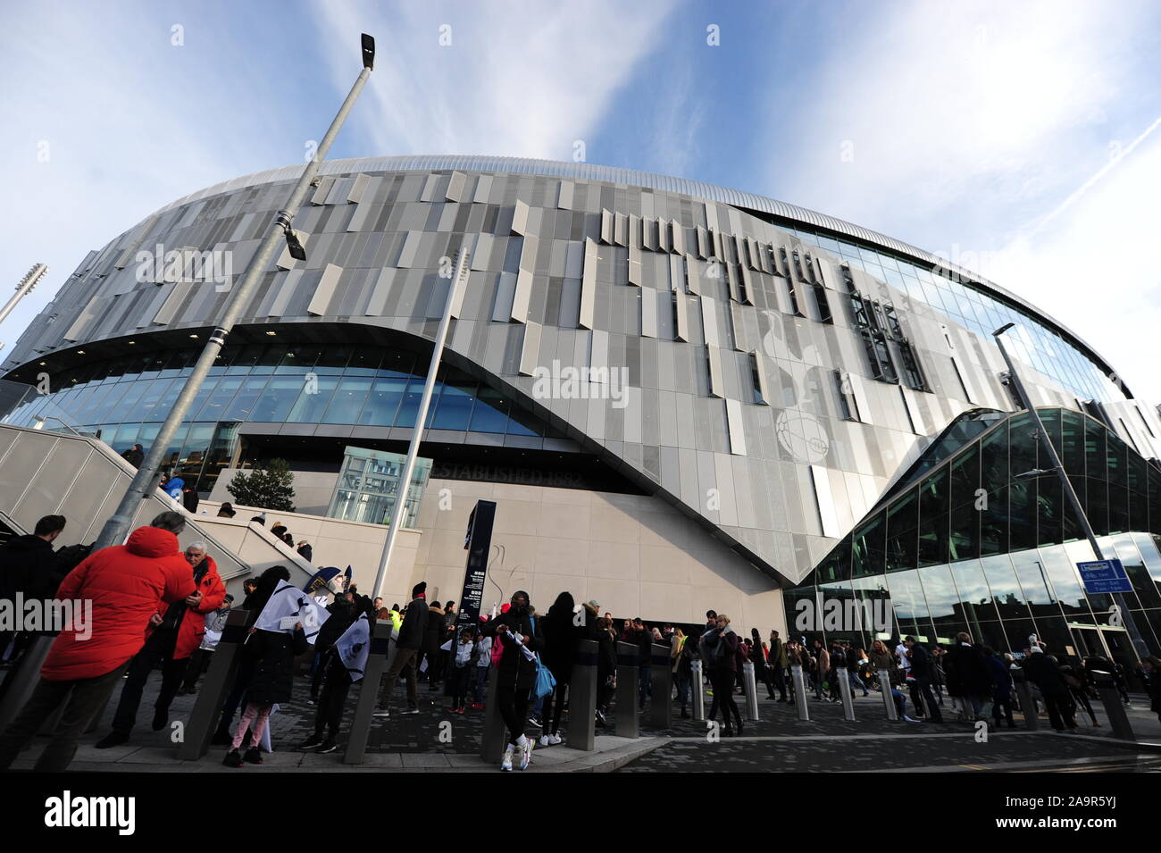 Une vue générale avant la FA Women's super match de championnat au stade de Tottenham Hotspur, Londres. Banque D'Images