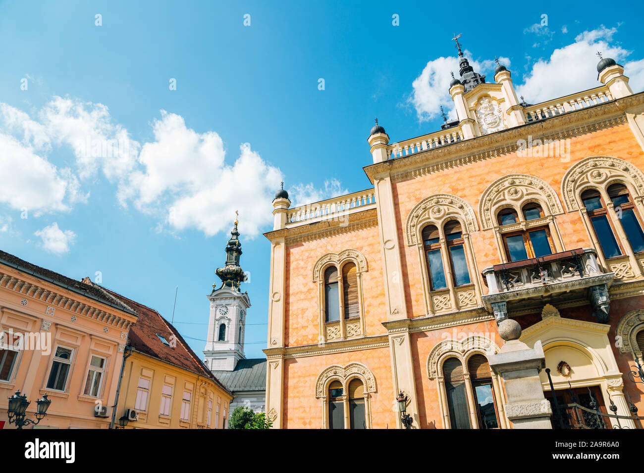 Vladicanski Dvor, Bishop's Palace à vieille ville de Novi Sad, Serbie Banque D'Images