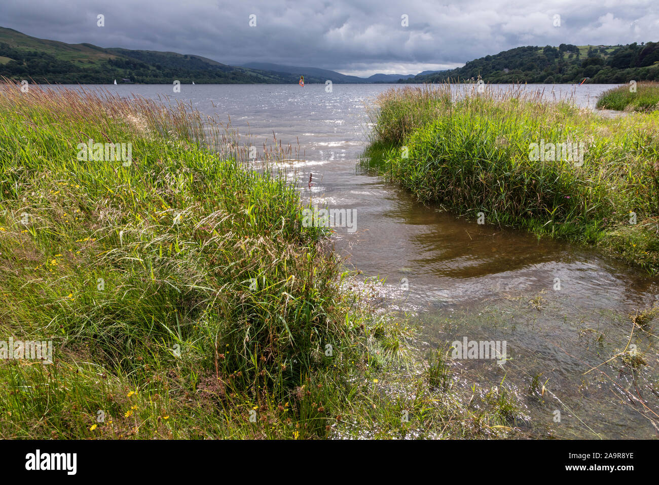 Llyn Tegid (lac Bala), Gwynedd, Pays de Galles Banque D'Images