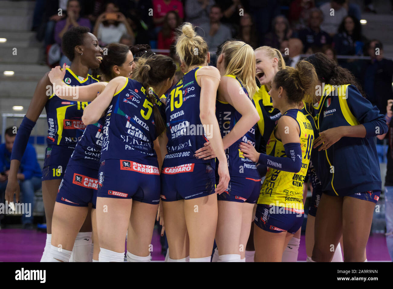 Novembre 16, 2019, Milano, Italie : le bonheur ,imoco volley Conegliano Conegliano Volley Imoco,pendant vs Igor Volley Novara, l'Italien Supercup Women à Milan, Italie, le 16 novembre 2019 - LPS/Elisa Calabrese (crédit Image : © Elisa Calabrese/LPS via Zuma sur le fil) Banque D'Images