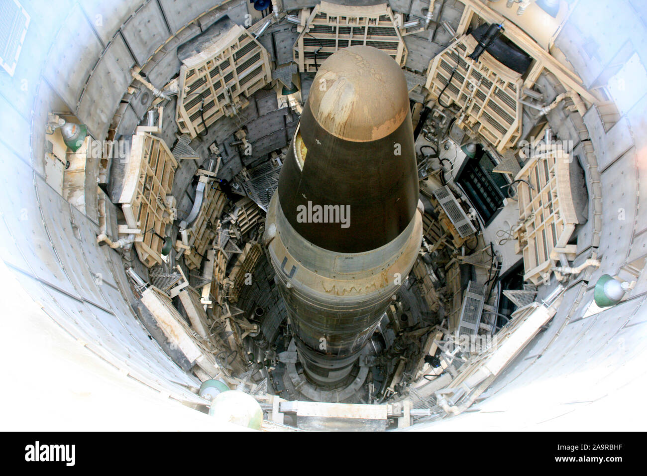 II Titan missile balistique intercontinental (ICBM) en service dans l'USAF de 1962 à 1987 W-53 portant une ogive thermonucléaire 9mt Banque D'Images