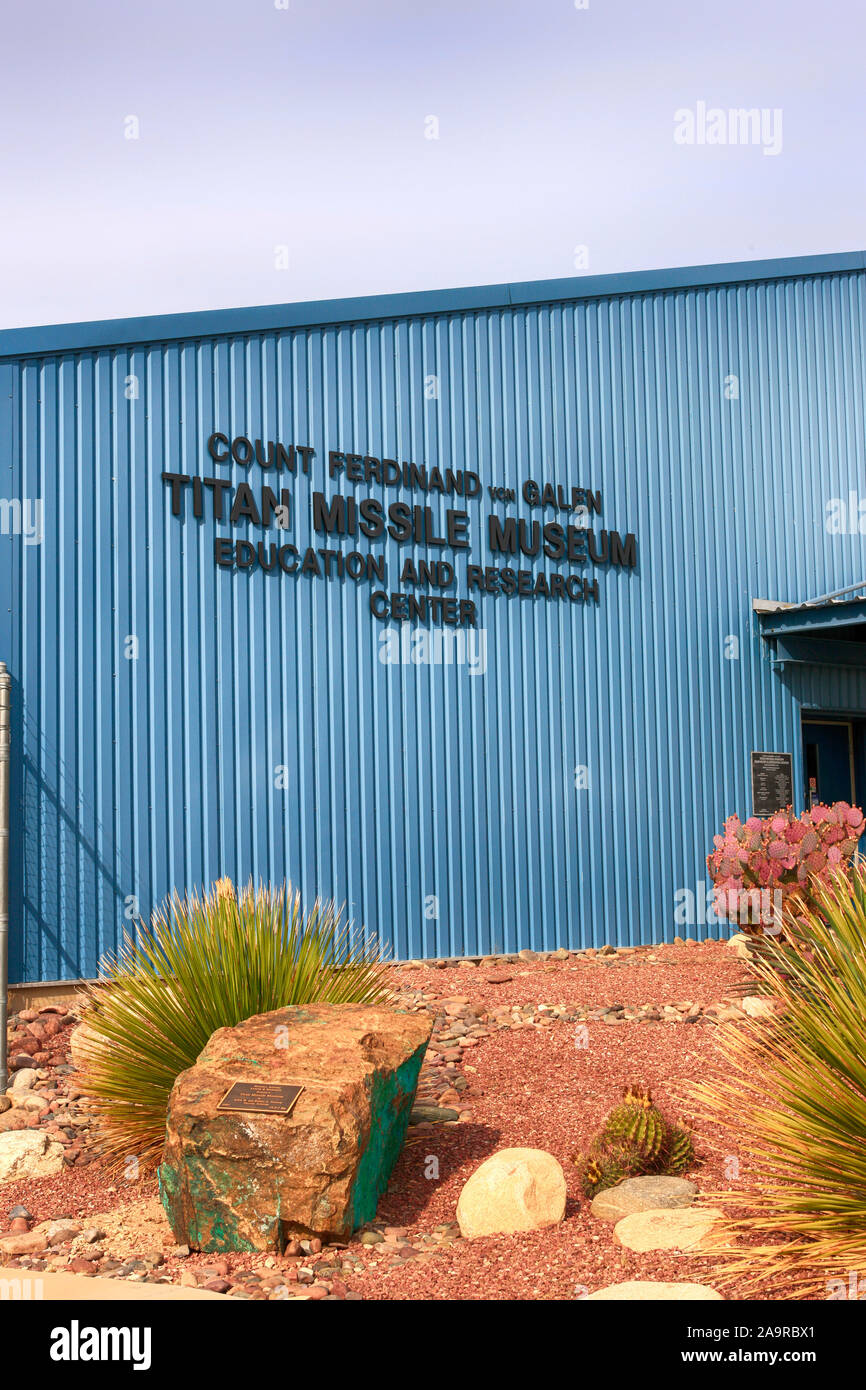 Le Titan Missile Museum building juste au sud de Tucson en Arizona Banque D'Images