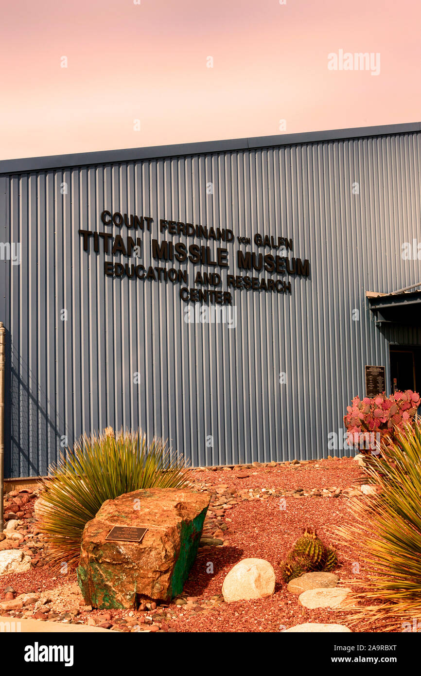 Le Titan Missile Museum building juste au sud de Tucson en Arizona Banque D'Images