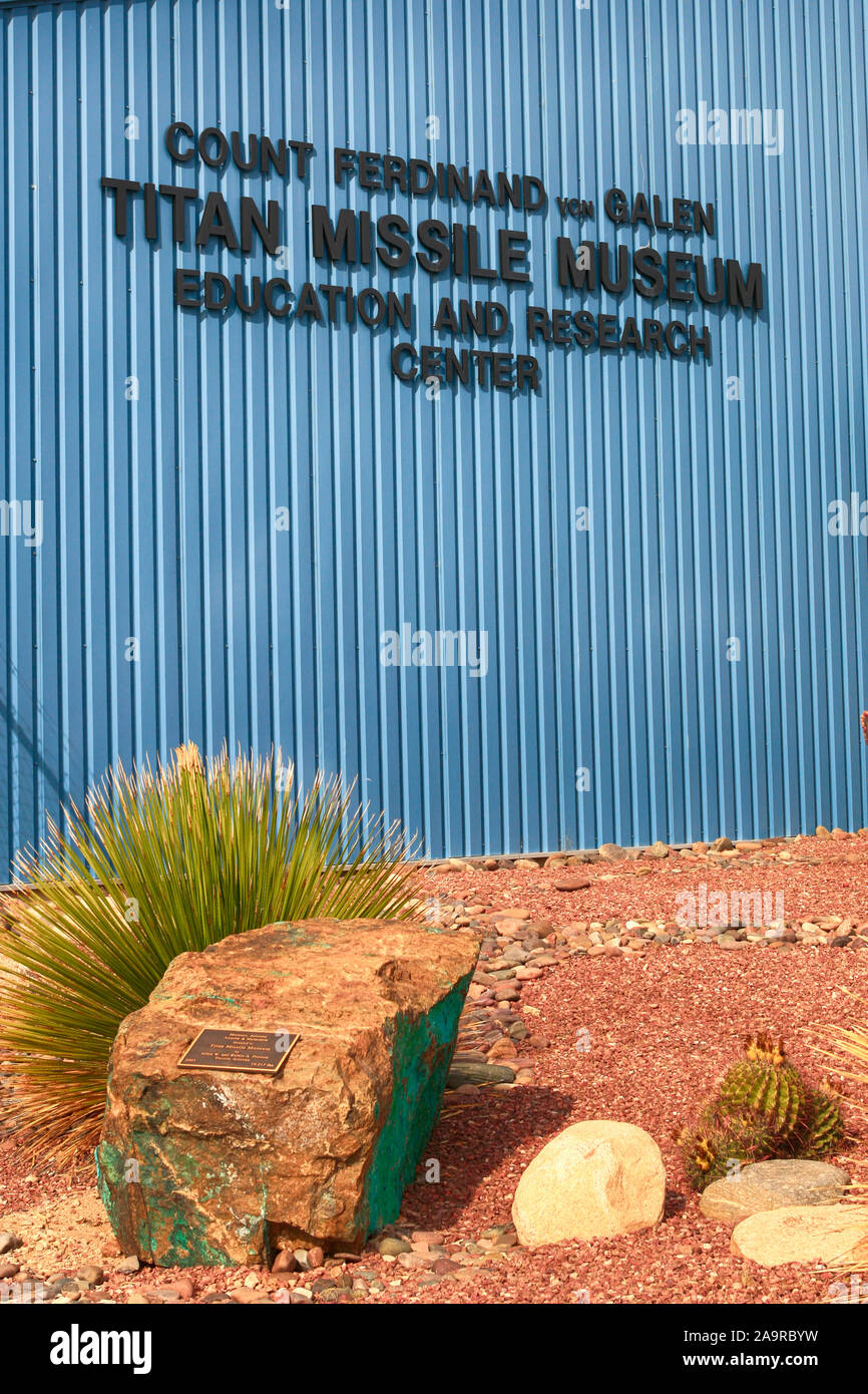 Le Titan Missile Museum building juste au sud de Tucson en Arizona Banque D'Images
