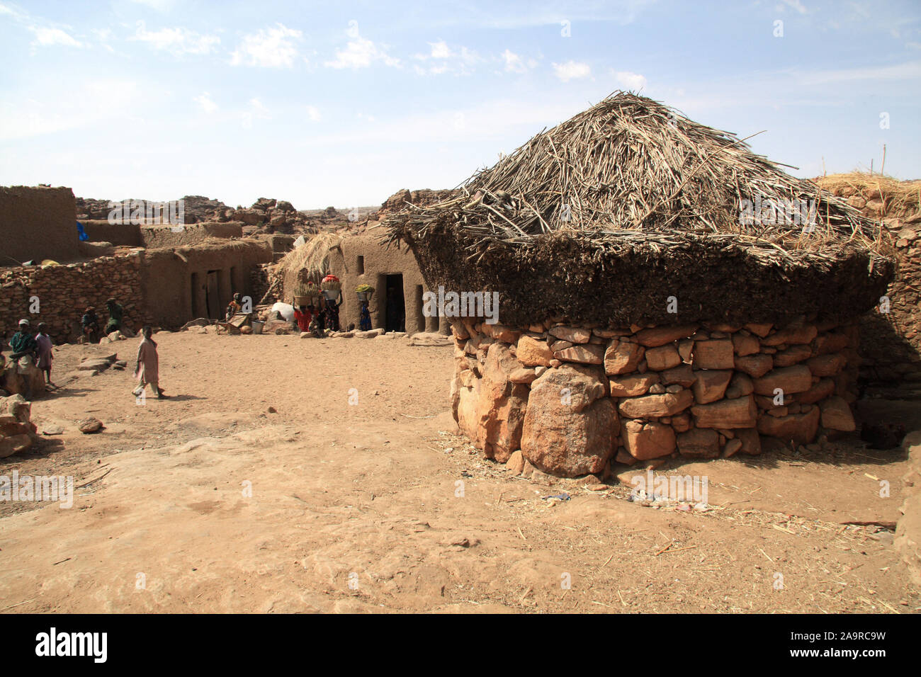 Pays Dogon : village de sont Banque D'Images