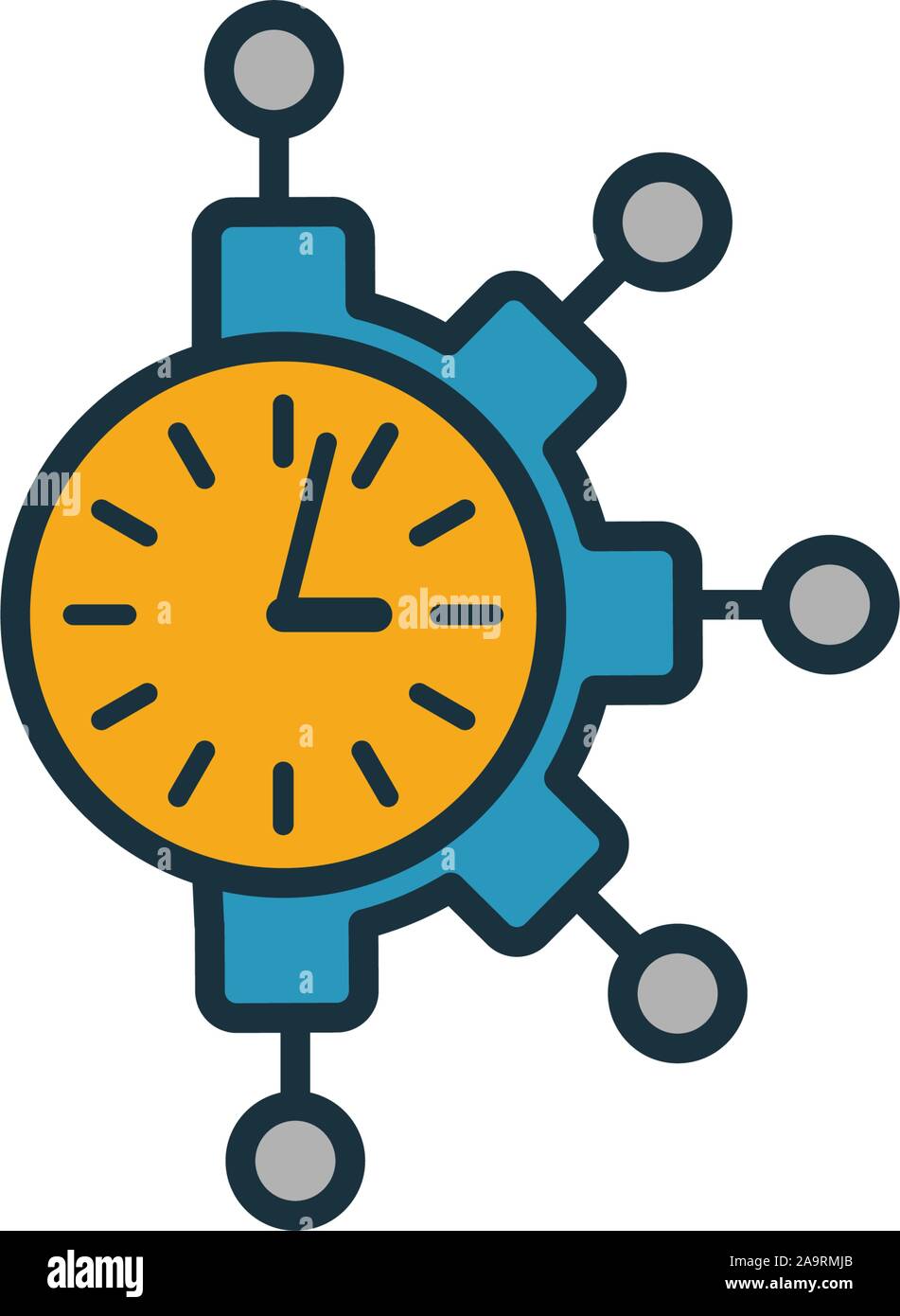 L'icône de gestion du temps. La productivité de l'élément simple collection d'icônes. La gestion du temps de création d'interface utilisateur icône, ux, apps, logiciels et des infographies Illustration de Vecteur