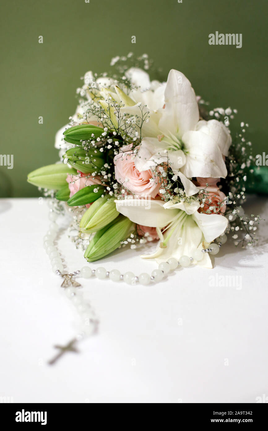 Bouquet coloré de fleurs pour Mariée - Décoration de mariage - mariage Bouquet Banque D'Images