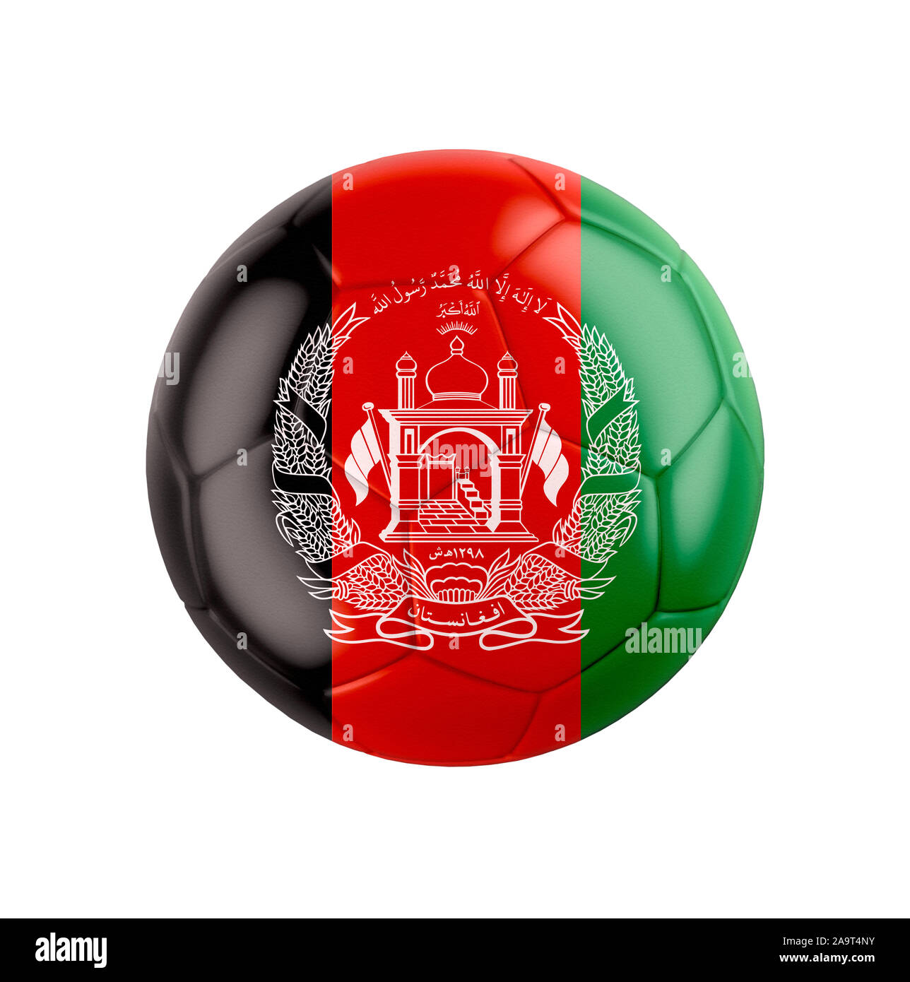 Football Soccer ball avec le drapeau de l'Afghanistan Photo Stock - Alamy